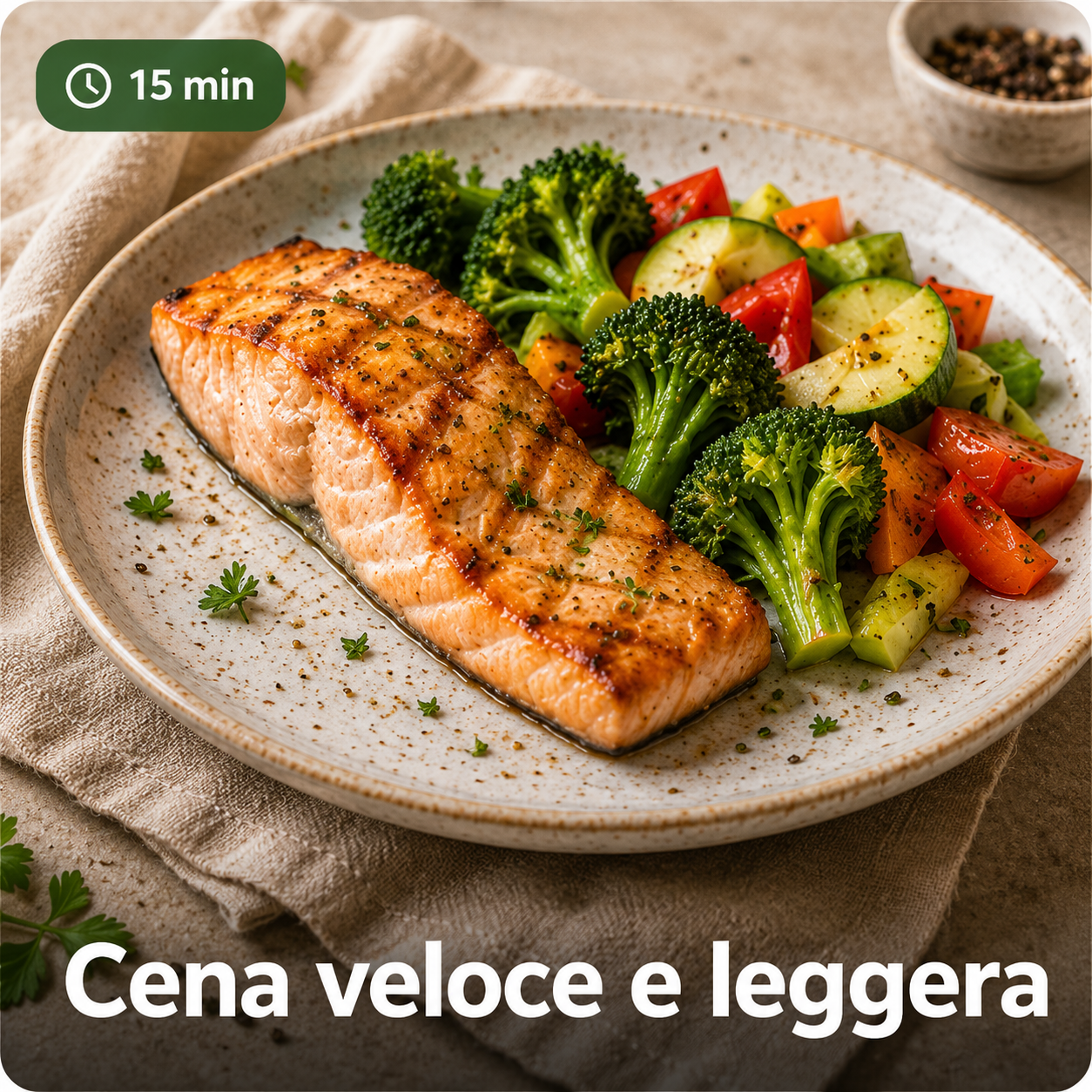 Cena rapida e leggera